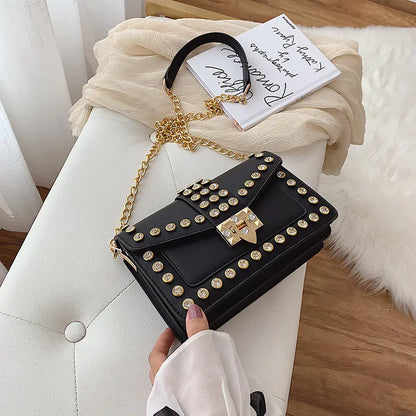 Bolsa Crossbody com Detalhes de Diamante - amore jewelers STORE