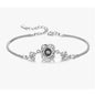 Double Heart Bracelet in Silver - amore jewelers STORE