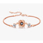 Double Heart Bracelet in Silver - amore jewelers STORE
