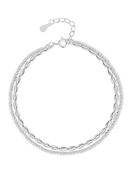 Double Star Bracelet in 925 Silver ✨ - amore jewelers STORE