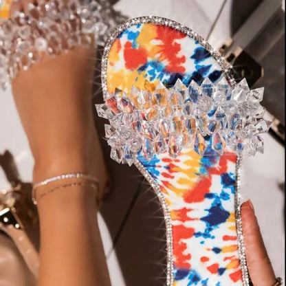 European and American Style Slippers with Rhinestones - amore jewelers STORE