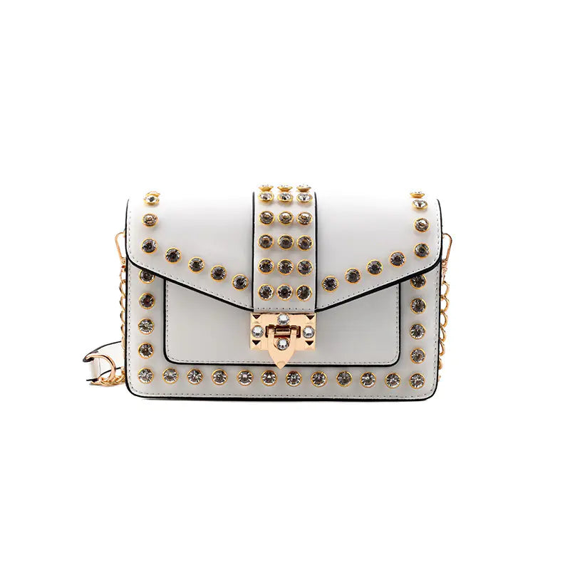 Bolsa Crossbody com Detalhes de Diamante - amore jewelers STORE